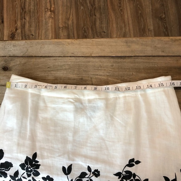 Jones New York linen mini pencil skirt, 8 - Picture 7 of 8